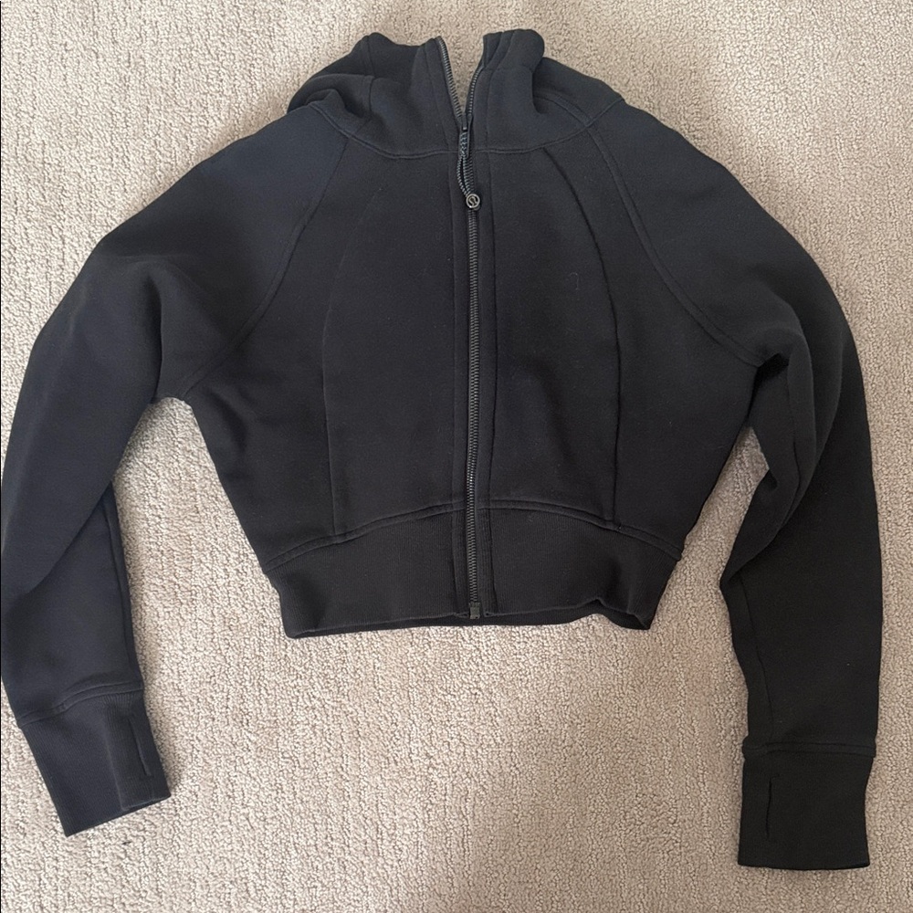Lululemon Scuba Cropped Zip-Up Hoodie